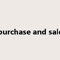 purchase and sale是什么意思