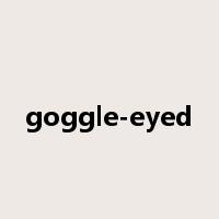 goggle-eyed是什么意思