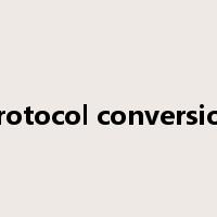 protocol conversion是什么意思