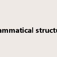 grammatical structure是什么意思