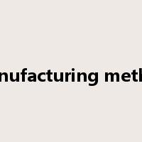 manufacturing method是什么意思