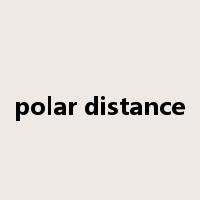 polar distance是什么意思
