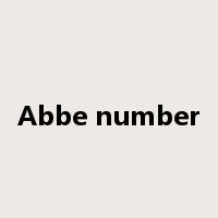 Abbe number是什么意思