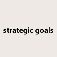 strategic goals是什么意思