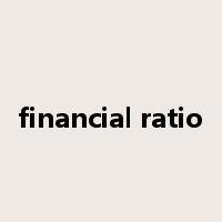 financial ratio是什么意思