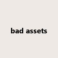 bad assets是什么意思