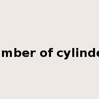 Number of cylinders是什么意思
