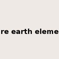 rare earth element是什么意思