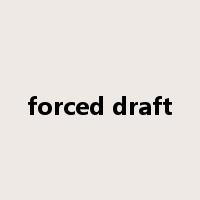 forced draft是什么意思