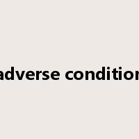 adverse condition是什么意思