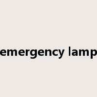 emergency lamp是什么意思