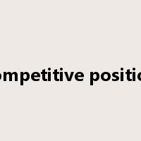 competitive position是什么意思