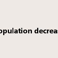 population decrease是什么意思