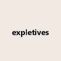 expletives是什么意思