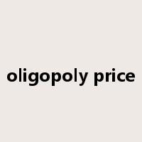 oligopoly price是什么意思