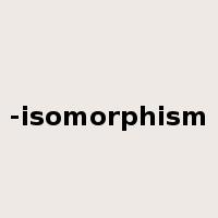-isomorphism是什么意思