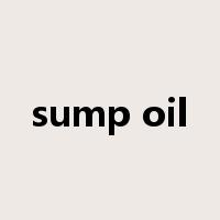 sump oil是什么意思