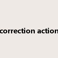 correction action是什么意思