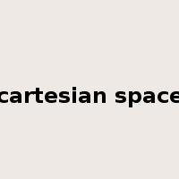 cartesian space是什么意思