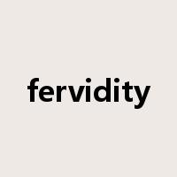 fervidity是什么意思