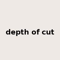depth of cut是什么意思