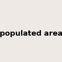 populated area是什么意思