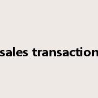 sales transaction是什么意思
