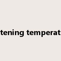 softening temperature是什么意思
