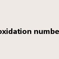 oxidation number是什么意思