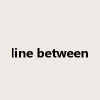 line between是什么意思