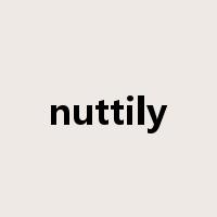 nuttily是什么意思