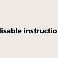 disable instruction是什么意思