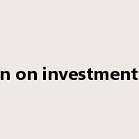 return on investment ratio是什么意思
