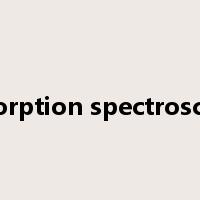 absorption spectroscopy是什么意思