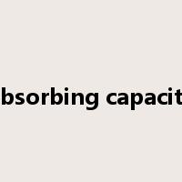 absorbing capacity是什么意思