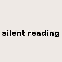 silent reading是什么意思