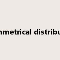 asymmetrical distribution是什么意思