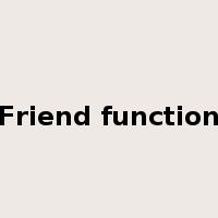 Friend function是什么意思