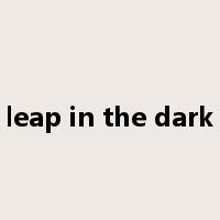 leap in the dark是什么意思
