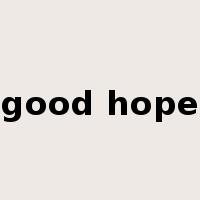 good hope是什么意思