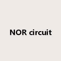 NOR circuit是什么意思