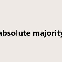 absolute majority是什么意思