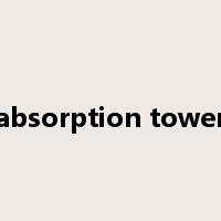 absorption tower是什么意思