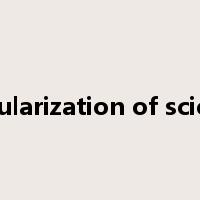 popularization of science是什么意思