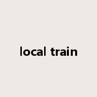 local train是什么意思
