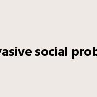 pervasive social problem是什么意思