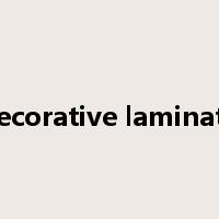 decorative laminate是什么意思